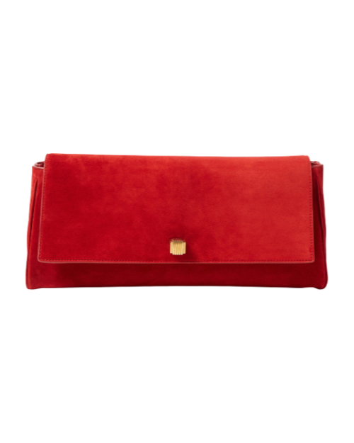 Audrey suede clutch